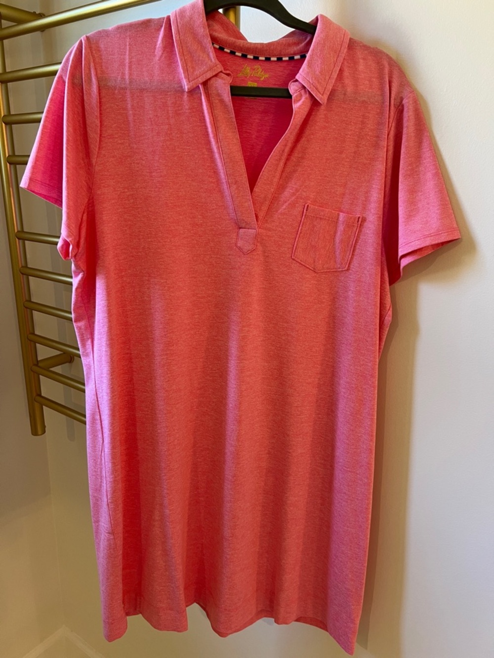 Lilly Pulitzer Pink Polo Dress size XL , like new